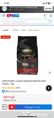 Cafea boabe Lavazza Espresso Barista Gran Crema, 1kg