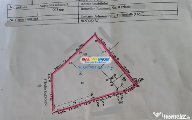 Teren 903 mp., Ultracentral! - Botosani (Botosani)