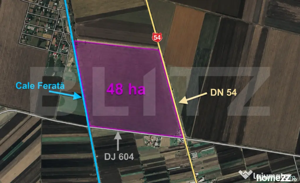 Teren de vanzare, 48 ha, pretabil parc fotovoltaic, jud Olt - Craiova (Dolj)