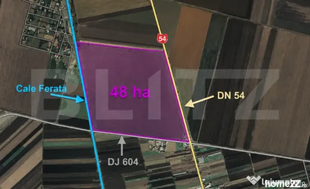 Teren de vanzare, 48 ha, pretabil parc fotovoltaic, jud Olt - Craiova (Dolj)
