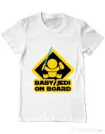 Tricou ADLER barbat Baby Jedi Alb