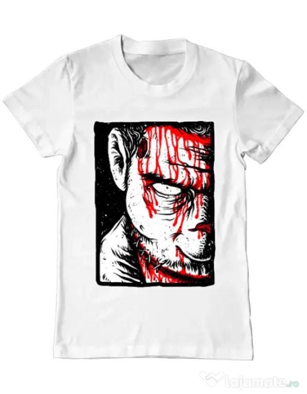 Tricou ADLER barbat Zomblood Alb