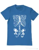 Tricou ADLER barbat Ribcage Albastru azuriu