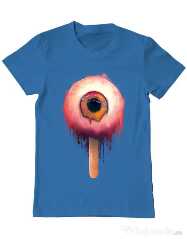Tricou ADLER barbat Eyesicle Albastru azuriu