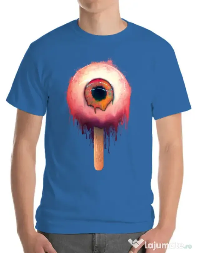 Tricou ADLER barbat Eyesicle Albastru azuriu