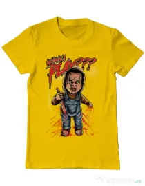Tricou ADLER barbat Wanna play Galben