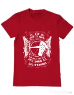 Tricou ADLER barbat The best men are born as Sagittarius Rosu