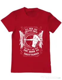 Tricou ADLER barbat The best men are born as Sagittarius Rosu