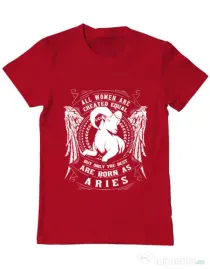 Tricou ADLER barbat The best women are born as Aries Rosu