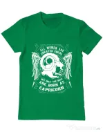 Tricou ADLER barbat The best women are born as Capricorn Verde mediu
