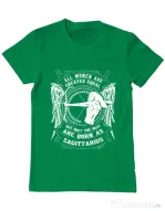 Tricou ADLER barbat The best women are born as Sagittarius Verde mediu