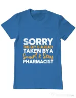Tricou ADLER barbat This guy is taken Albastru azuriu