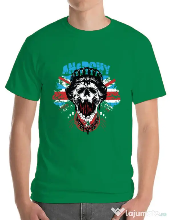 Tricou ADLER barbat Anarchy queen Verde mediu