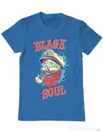 Tricou ADLER barbat Black soul Albastru azuriu