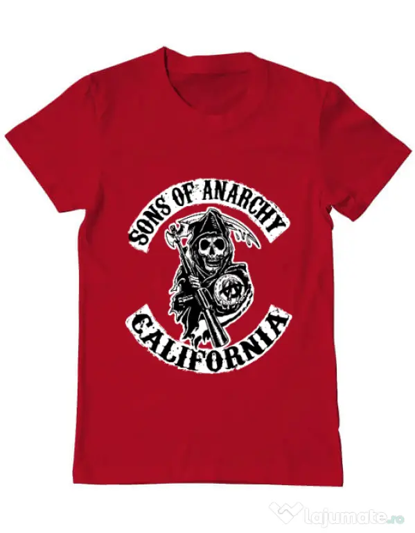 Tricou ADLER barbat Sons of anarchy Rosu