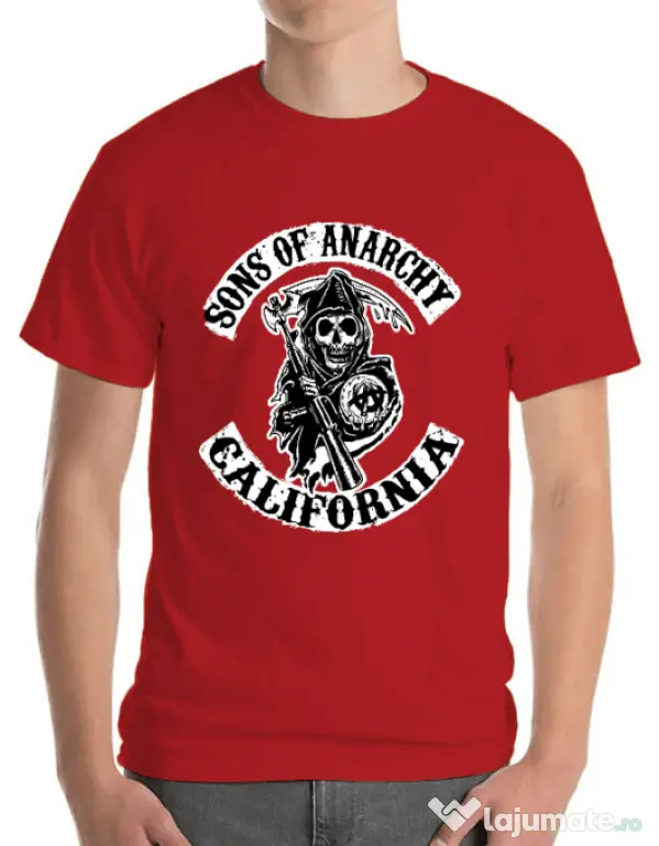 Tricou ADLER barbat Sons of anarchy Rosu
