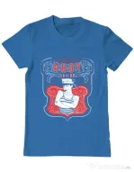 Tricou ADLER barbat Ahoy sailor Albastru azuriu