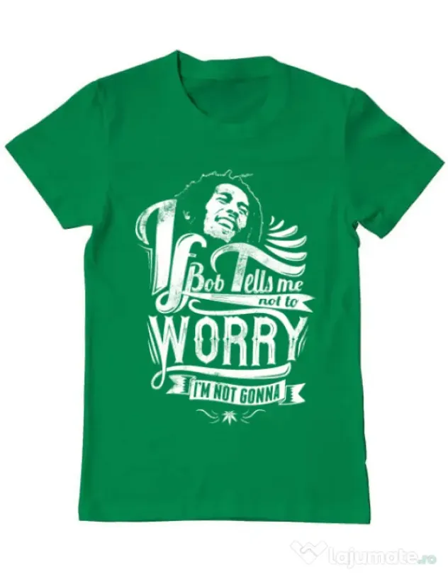 Tricou ADLER barbat Bob tells me Verde mediu