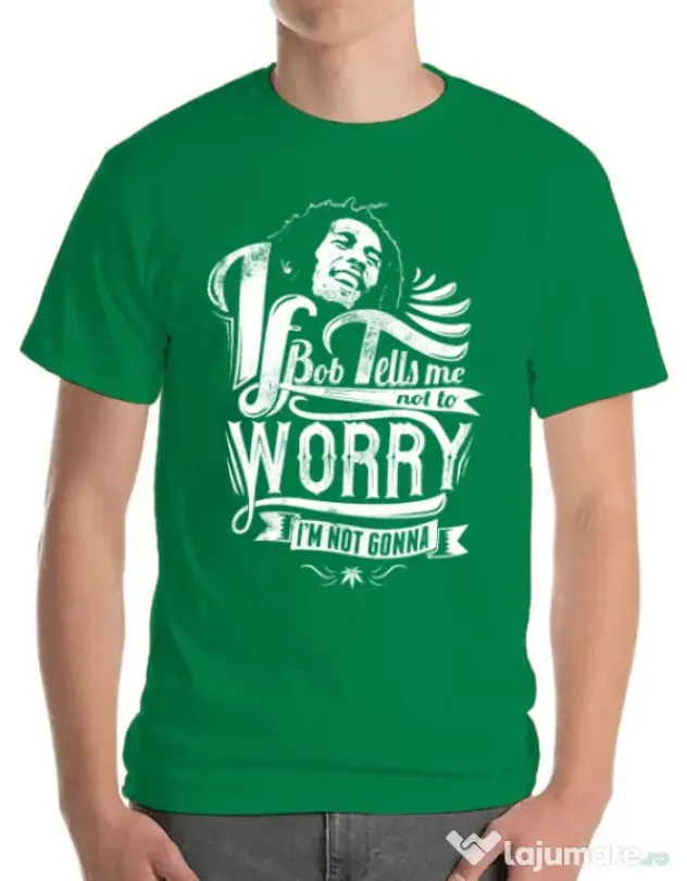 Tricou ADLER barbat Bob tells me Verde mediu