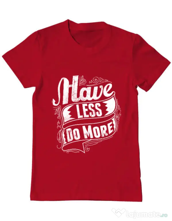 Tricou ADLER barbat Have less do more Rosu