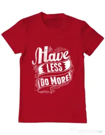 Tricou ADLER barbat Have less do more Rosu