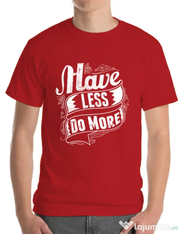 Tricou ADLER barbat Have less do more Rosu