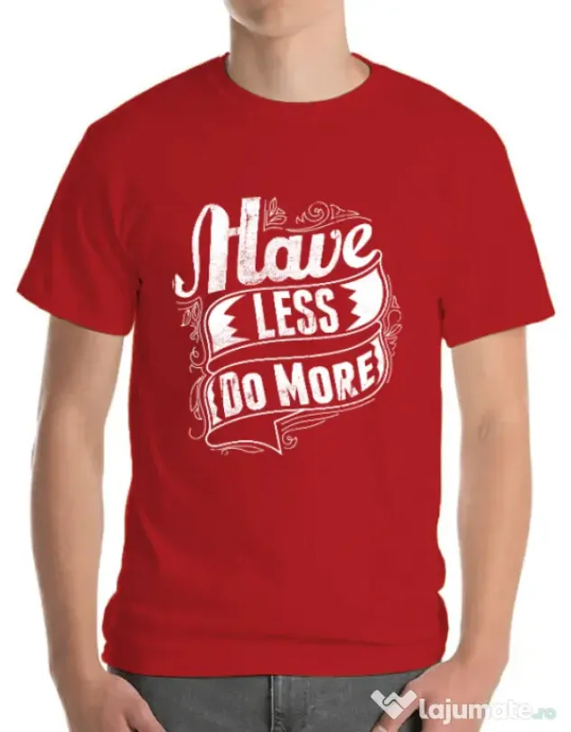 Tricou ADLER barbat Have less do more Rosu