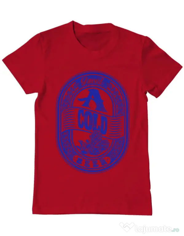 Tricou ADLER barbat I need beer Rosu