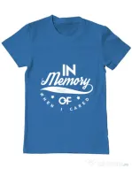 Tricou ADLER barbat In memory of when I cared Albastru azuriu
