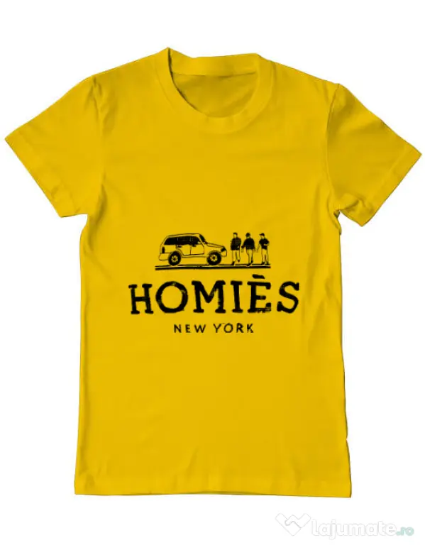 Tricou ADLER barbat Homies Galben