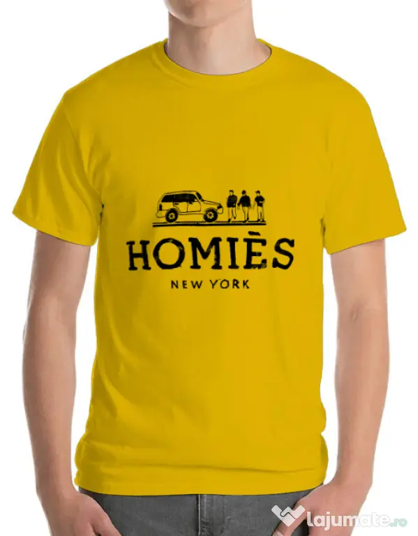 Tricou ADLER barbat Homies Galben