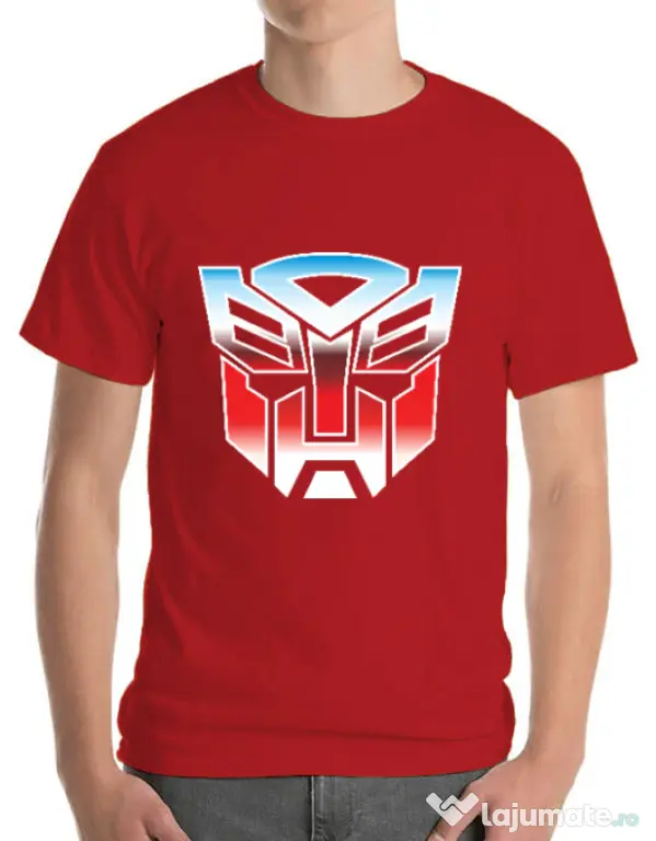 Tricou ADLER barbat Transformers Rosu