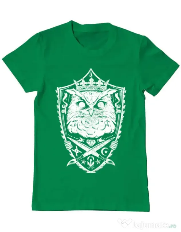 Tricou ADLER barbat King of the night Verde mediu