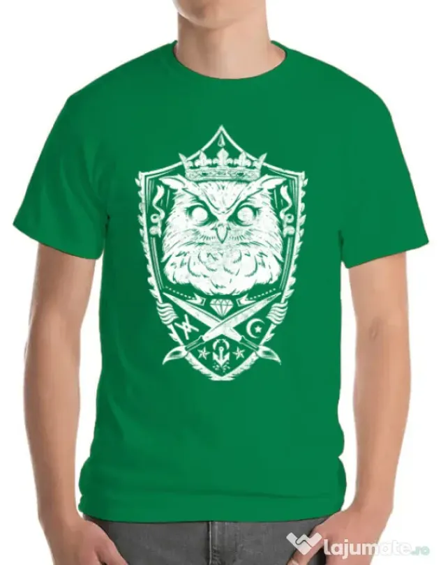 Tricou ADLER barbat King of the night Verde mediu