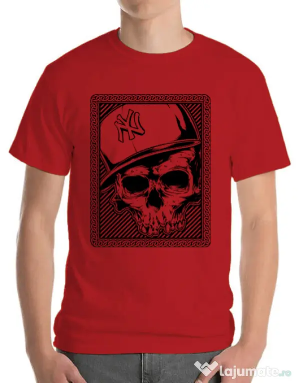 Tricou ADLER barbat Minimal Rosu