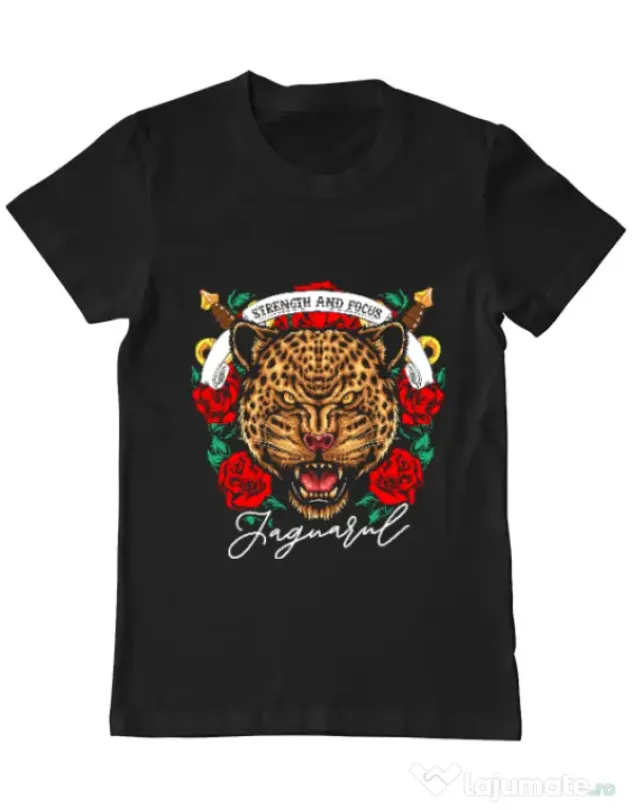 Tricou ADLER barbat Strenght and focus Negru