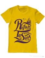 Tricou ADLER barbat Refuse to sink Galben