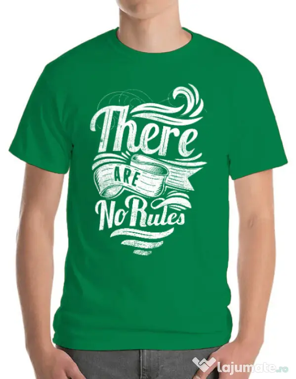 Tricou ADLER barbat There are no rules Verde mediu