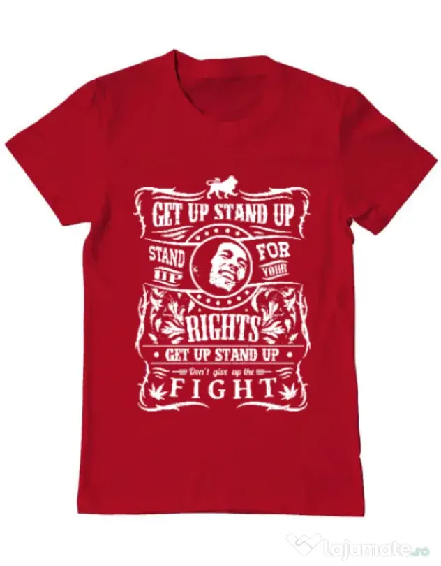 Tricou ADLER barbat Stand up for your rights Rosu