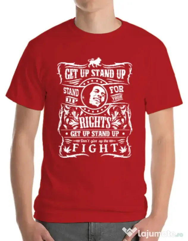 Tricou ADLER barbat Stand up for your rights Rosu