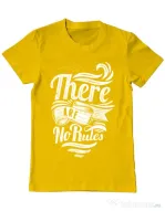 Tricou ADLER barbat There are no rules Galben