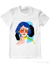 Tricou ADLER barbat Dreamy girl Alb