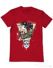 Tricou ADLER barbat Palmist Rosu
