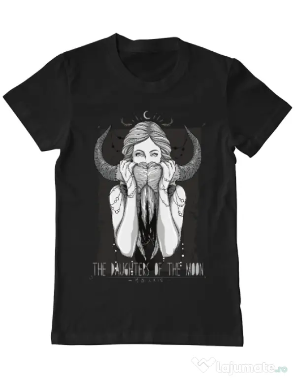 Tricou ADLER barbat The Daughters Of The Moon Negru