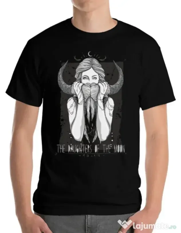 Tricou ADLER barbat The Daughters Of The Moon Negru