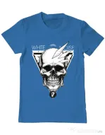 Tricou ADLER barbat White noise Albastru azuriu