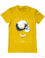 Tricou ADLER barbat Forest Black Galben