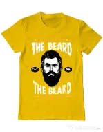 Tricou ADLER barbat The beard choice Galben