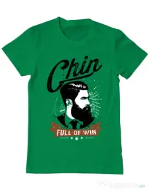 Tricou ADLER barbat Chin full of win Verde mediu