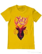 Tricou ADLER barbat Lets get lost Galben